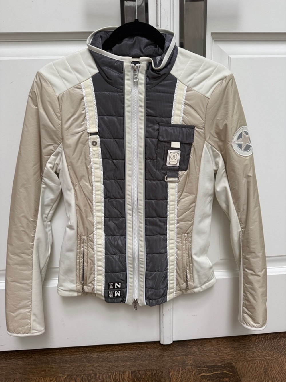 Bogner Women’s Quilted Beige & Gray Performance Jacket